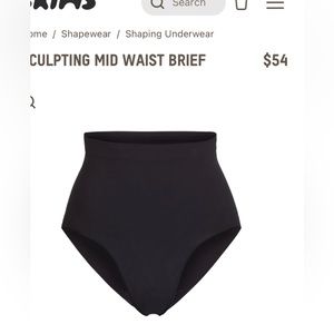 Skims sculpting mid waist brief